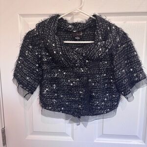 Tarnish cropped cardigan